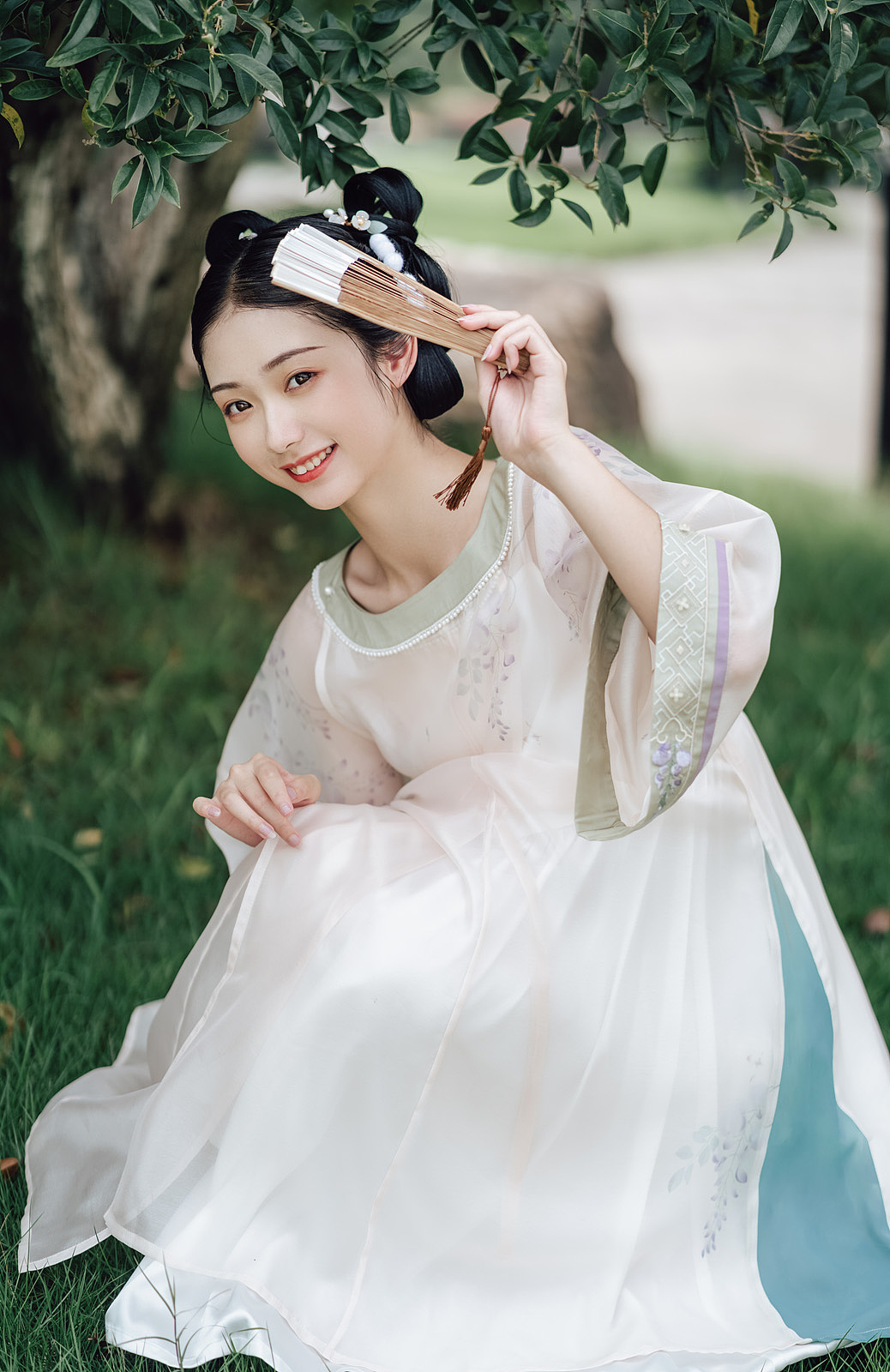 国风美少女现代汉服唯美古风图片