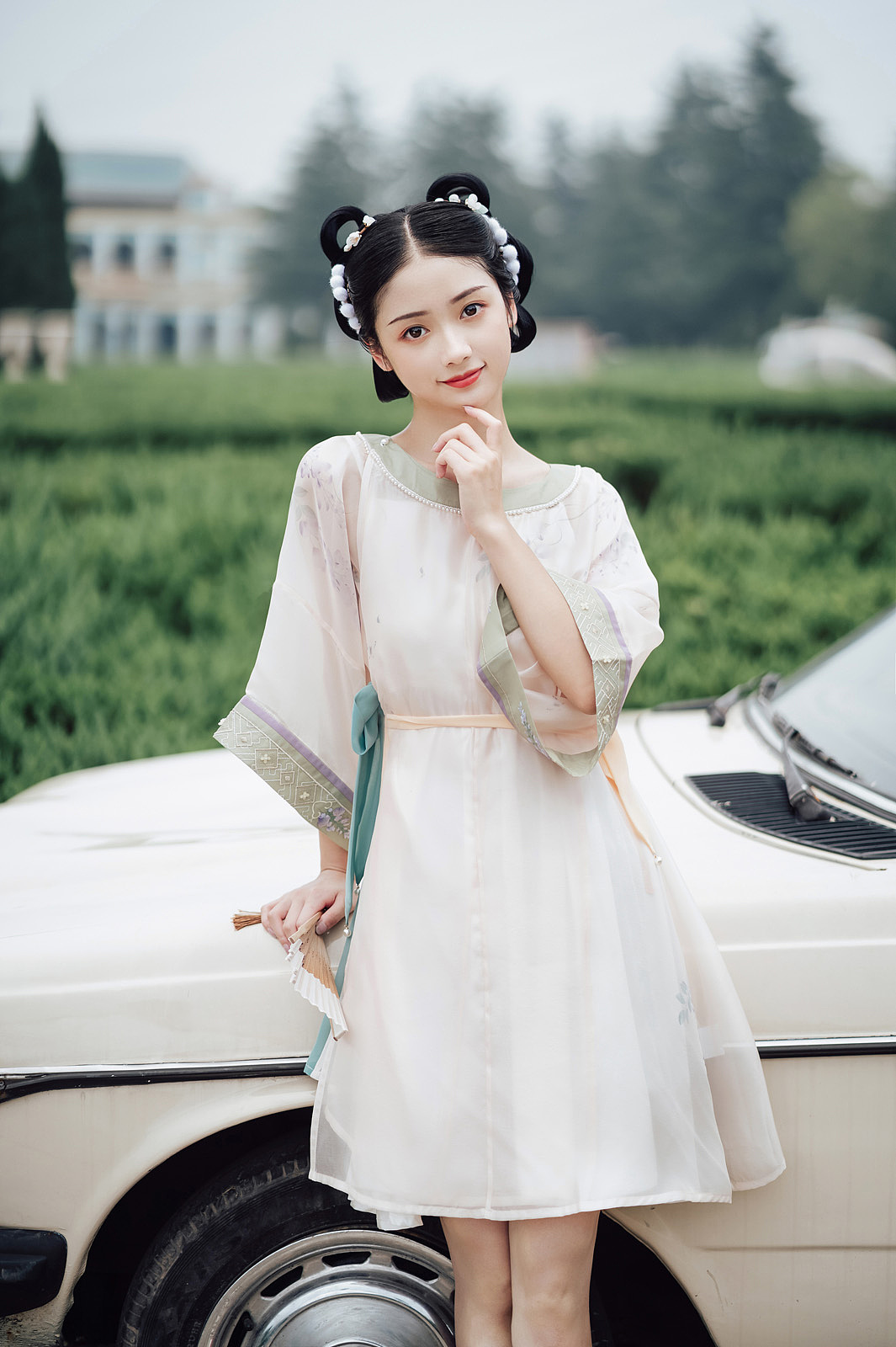 国风美少女现代汉服唯美古风图片