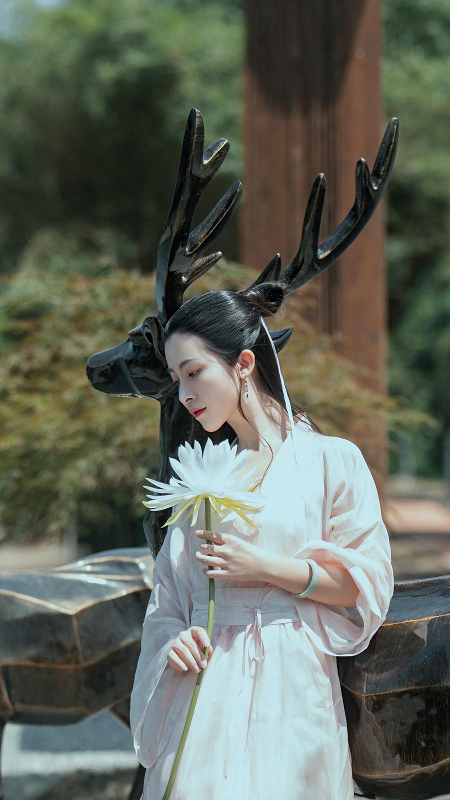 纤尘不染的古装佳人唯美古风图片