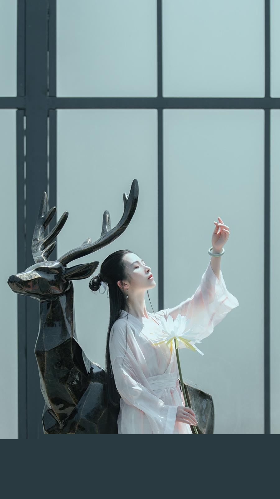 纤尘不染的古装佳人唯美古风图片