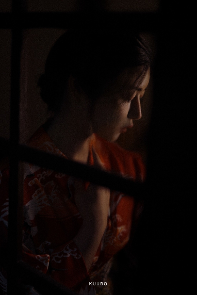 日系和服美女侧脸完美漂亮图片