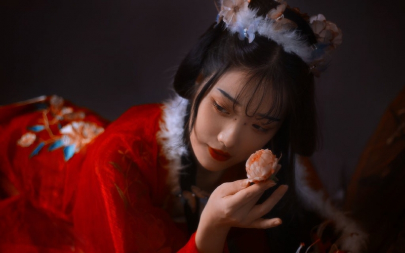 性感古风佳人举止妩媚古装摄影