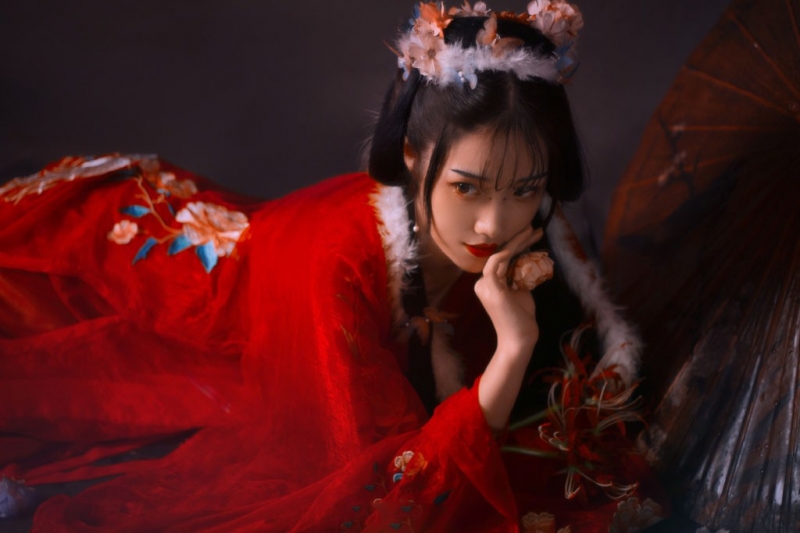 性感古风佳人举止妩媚古装摄影