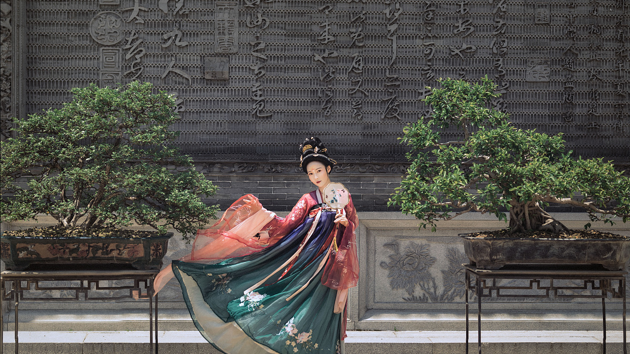 唐朝大美人古装汉服图片