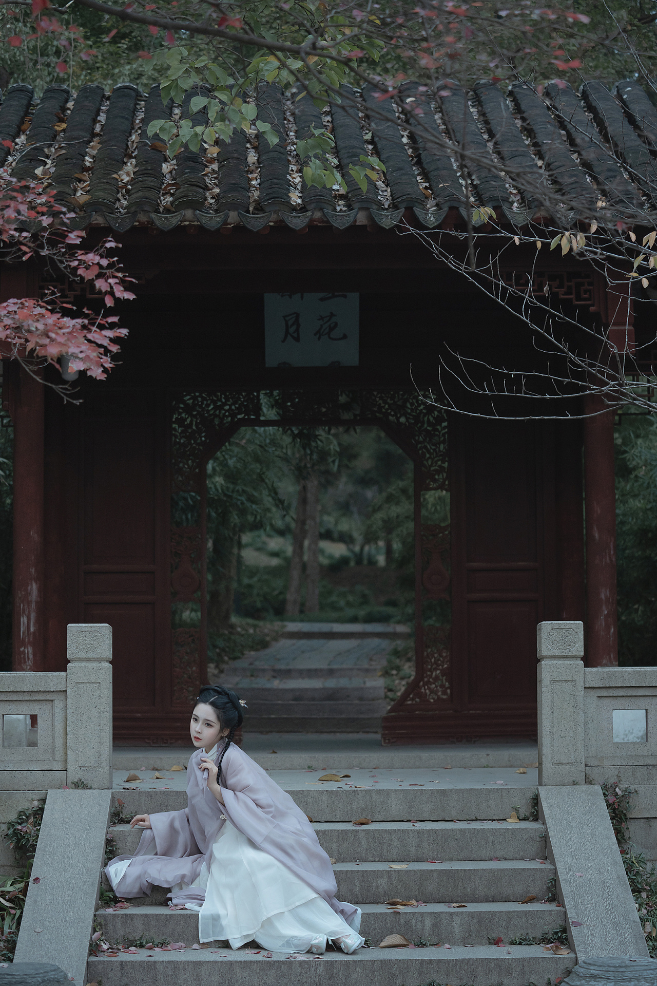 古装美女仙气飘飘唯美古风摄影