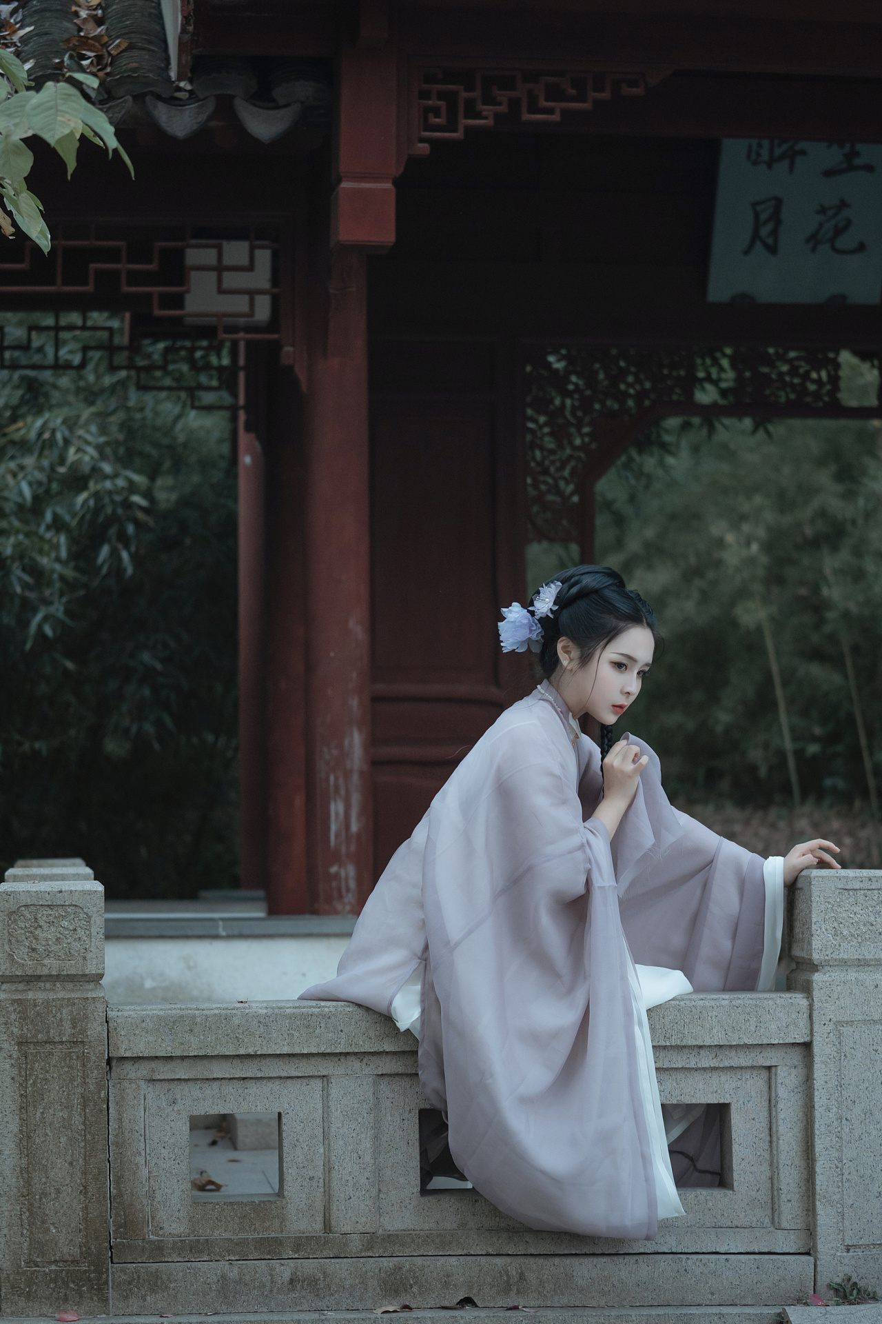 古装美女仙气飘飘唯美古风摄影