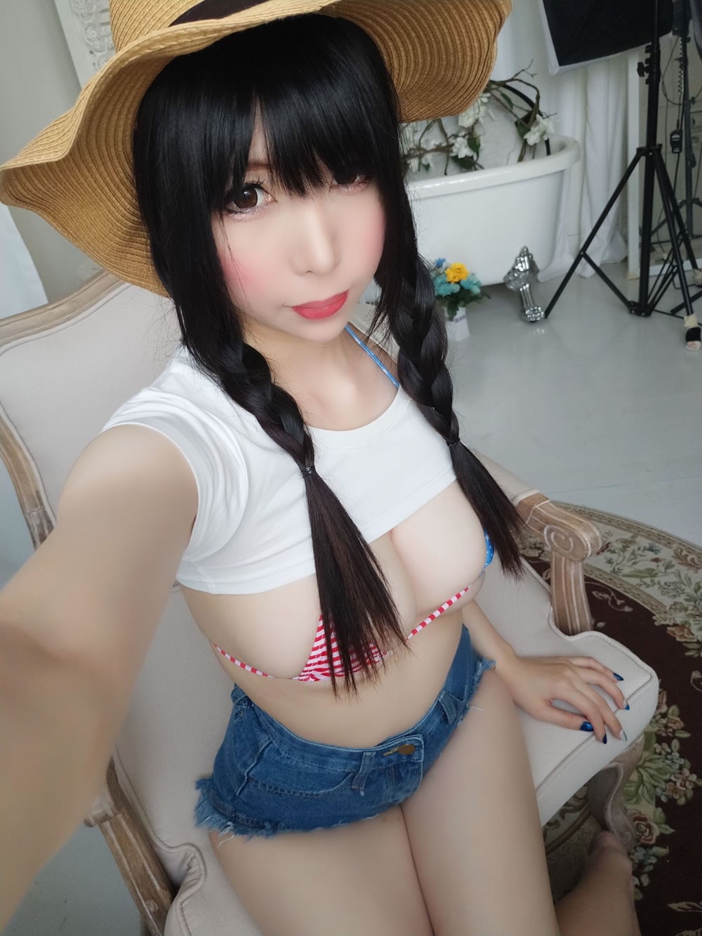 二次元美女鹿野希 《牛仔女郎》