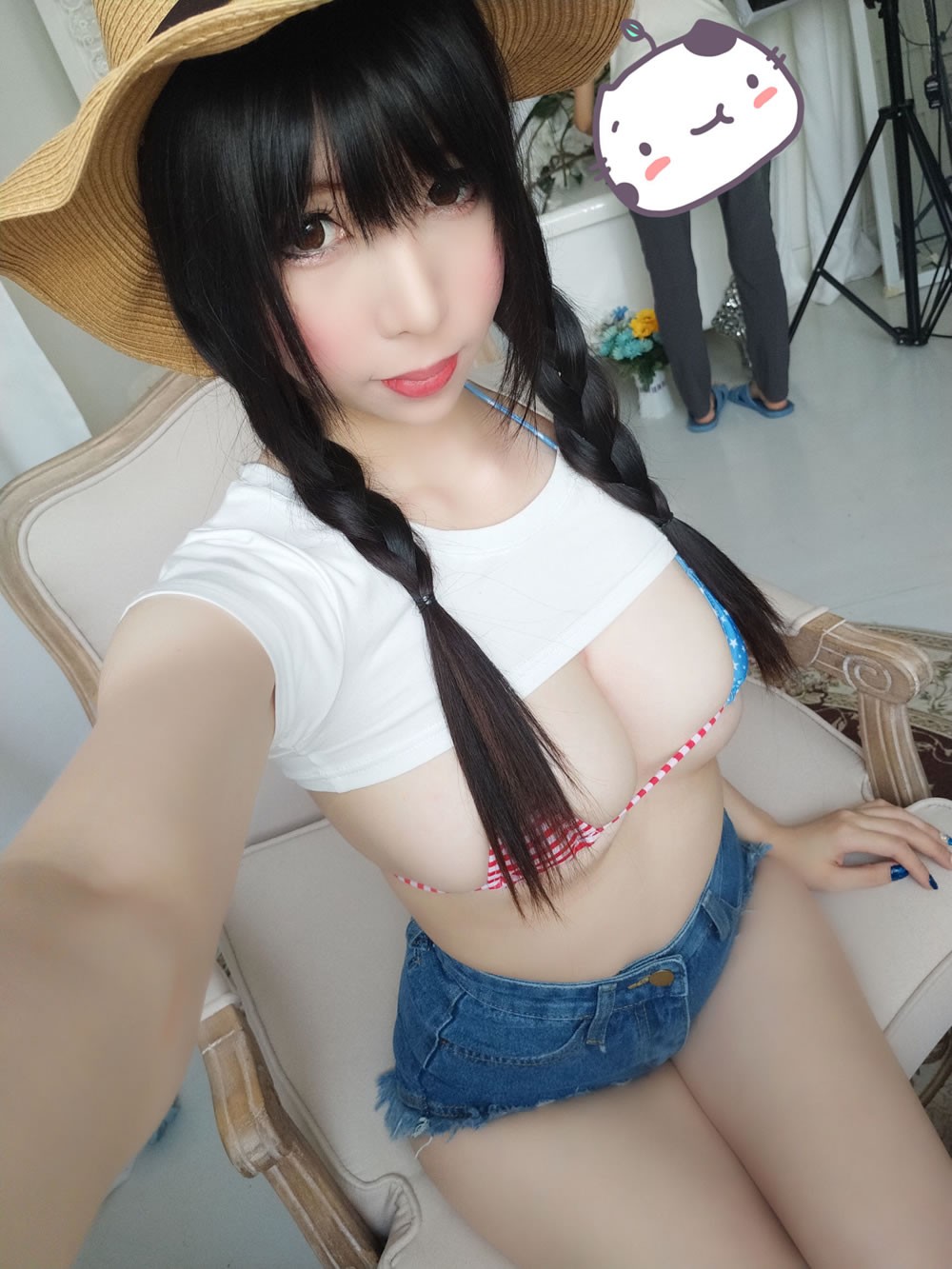 二次元美女鹿野希 《牛仔女郎》