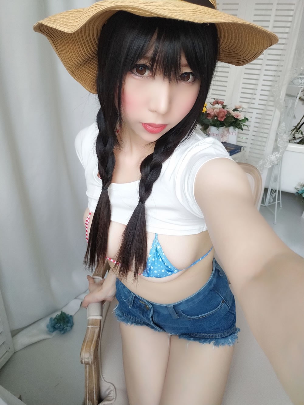 二次元美女鹿野希 《牛仔女郎》