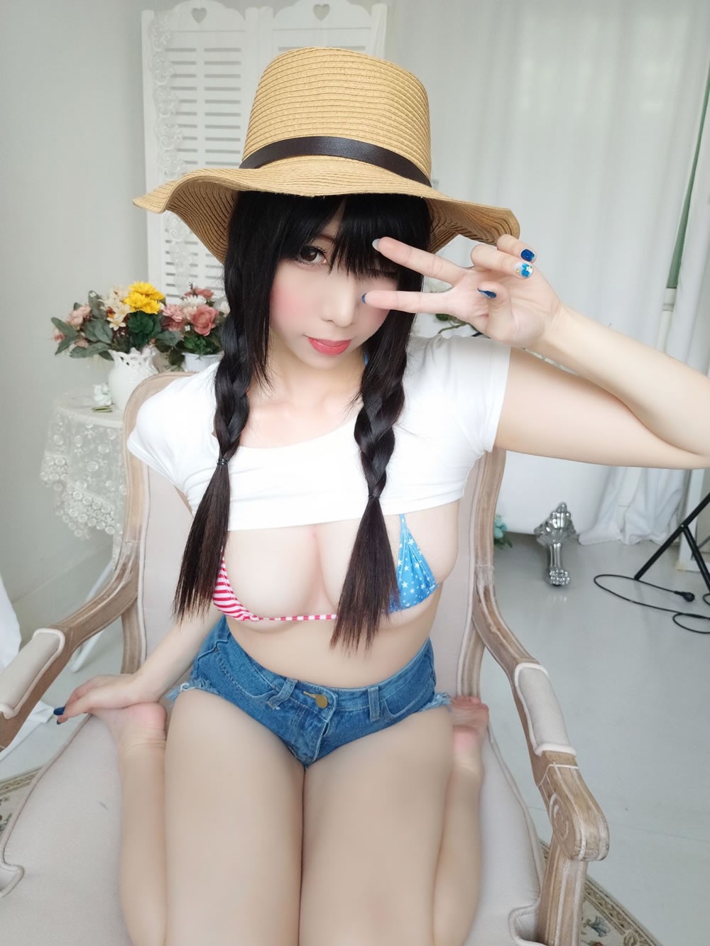 二次元美女鹿野希 《牛仔女郎》