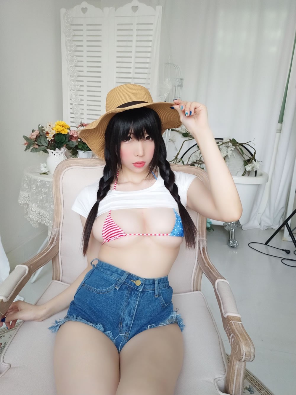 二次元美女鹿野希 《牛仔女郎》