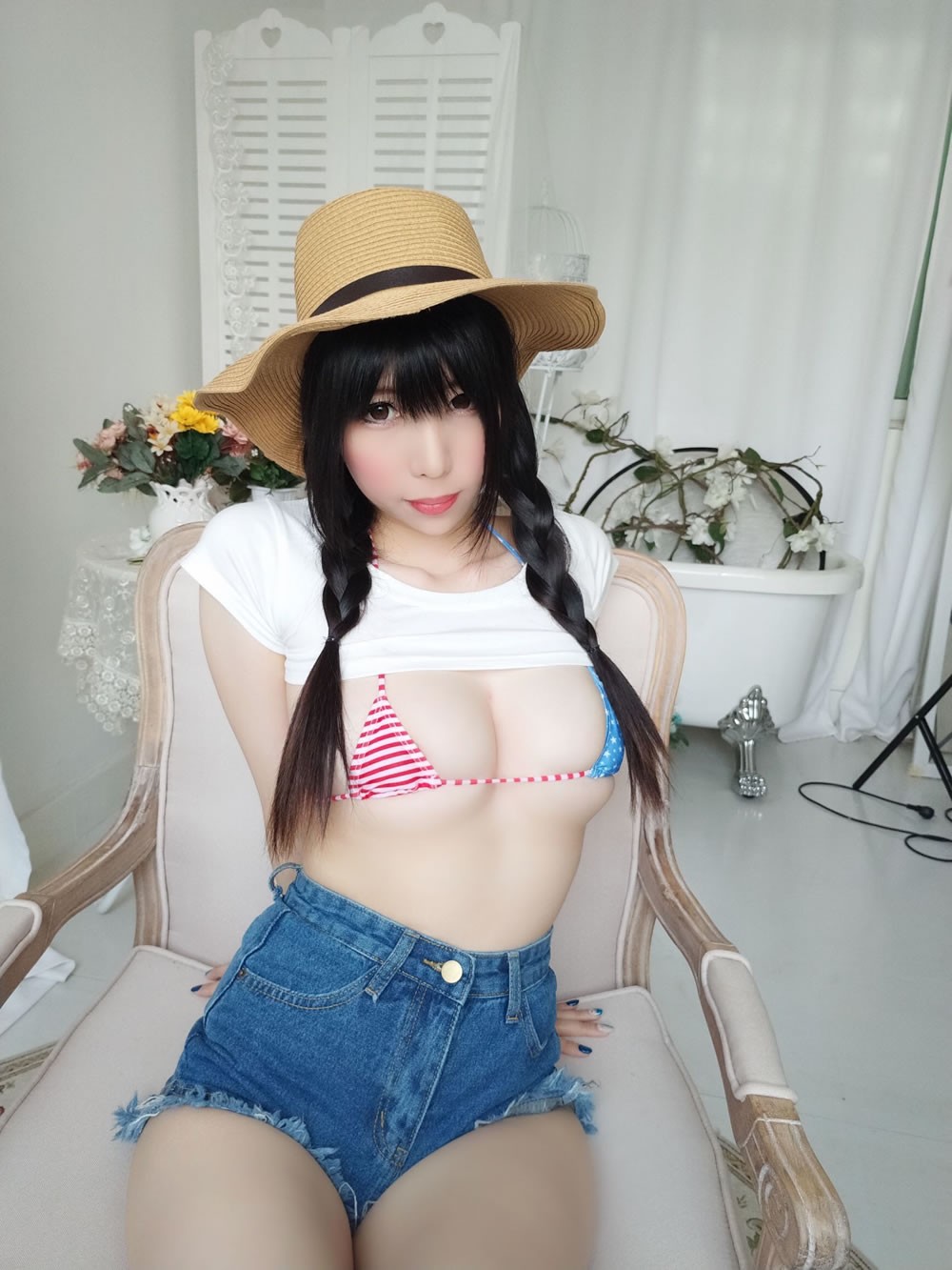 二次元美女鹿野希 《牛仔女郎》