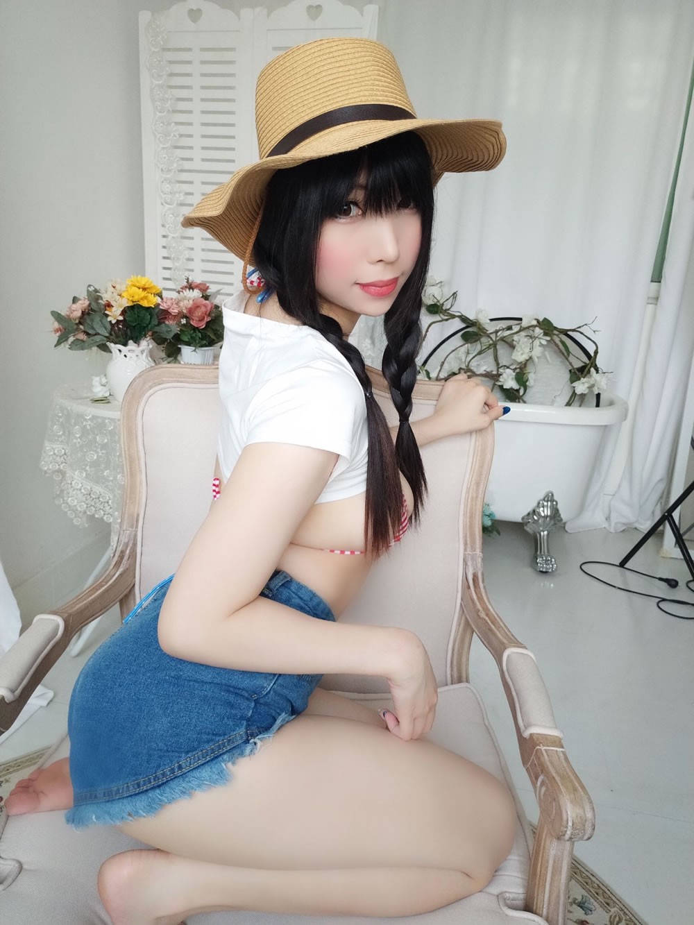 二次元美女鹿野希 《牛仔女郎》