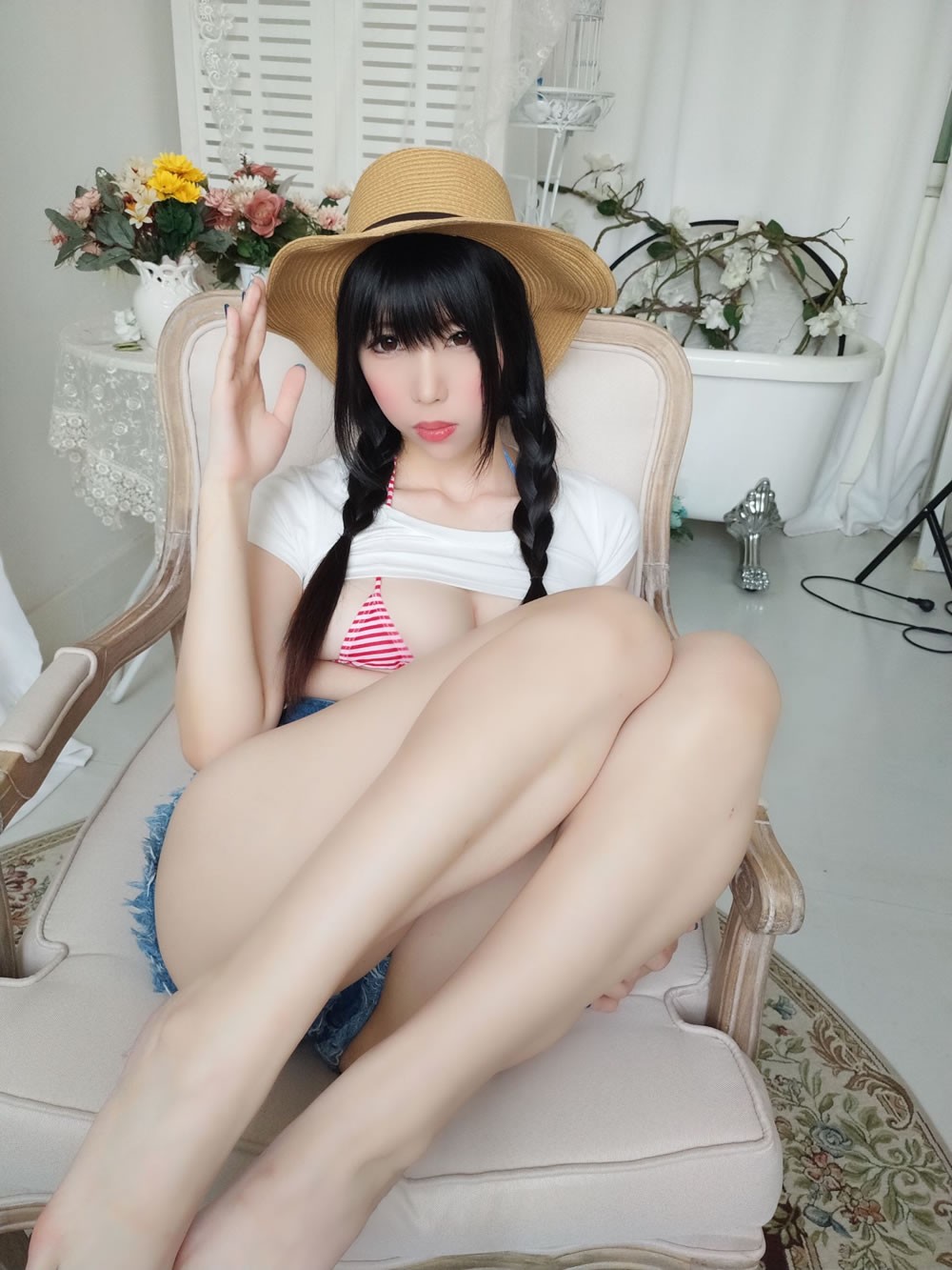 二次元美女鹿野希 《牛仔女郎》