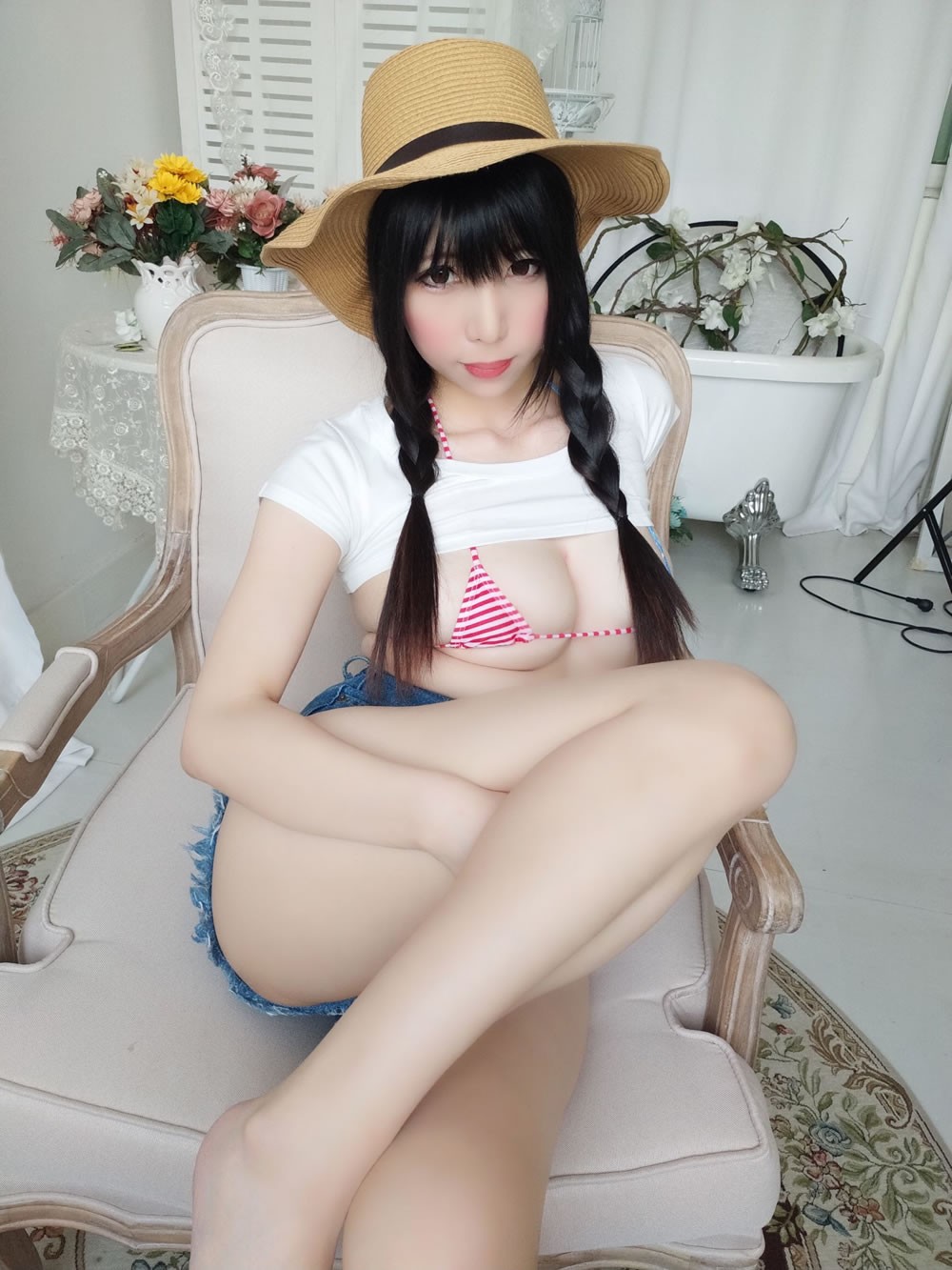 二次元美女鹿野希 《牛仔女郎》