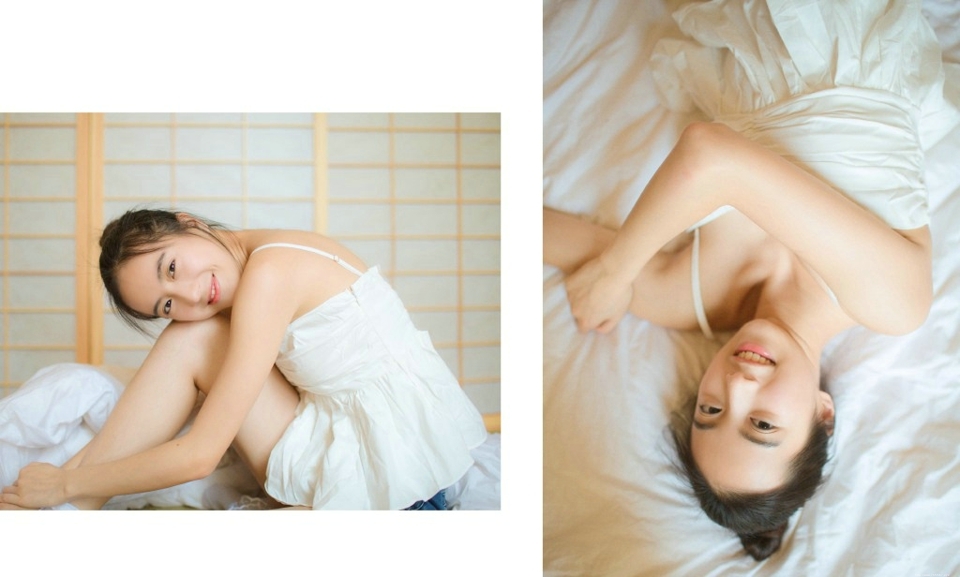 甜美素颜牛奶猫咪少女笑容纯真