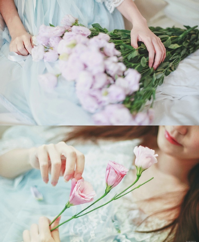 私房甜蜜花瓣少女唯美迷人清新风范