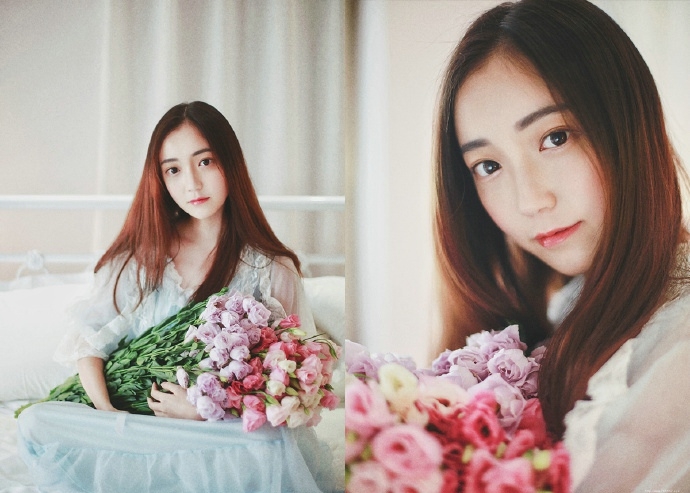 私房甜蜜花瓣少女唯美迷人清新风范