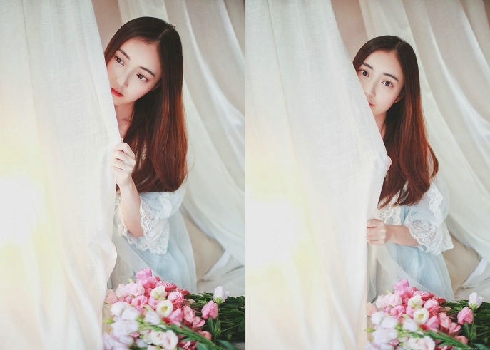 私房甜蜜花瓣少女唯美迷人清新风范