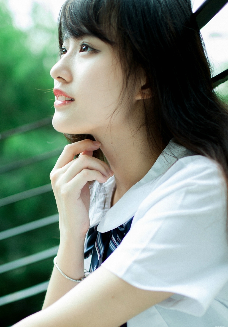 氧气校服少女清新纯真靓丽写真