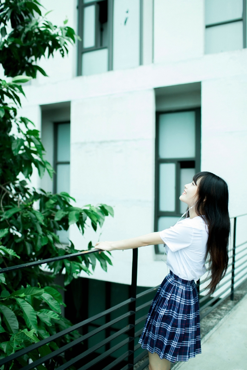 氧气校服少女清新纯真靓丽写真