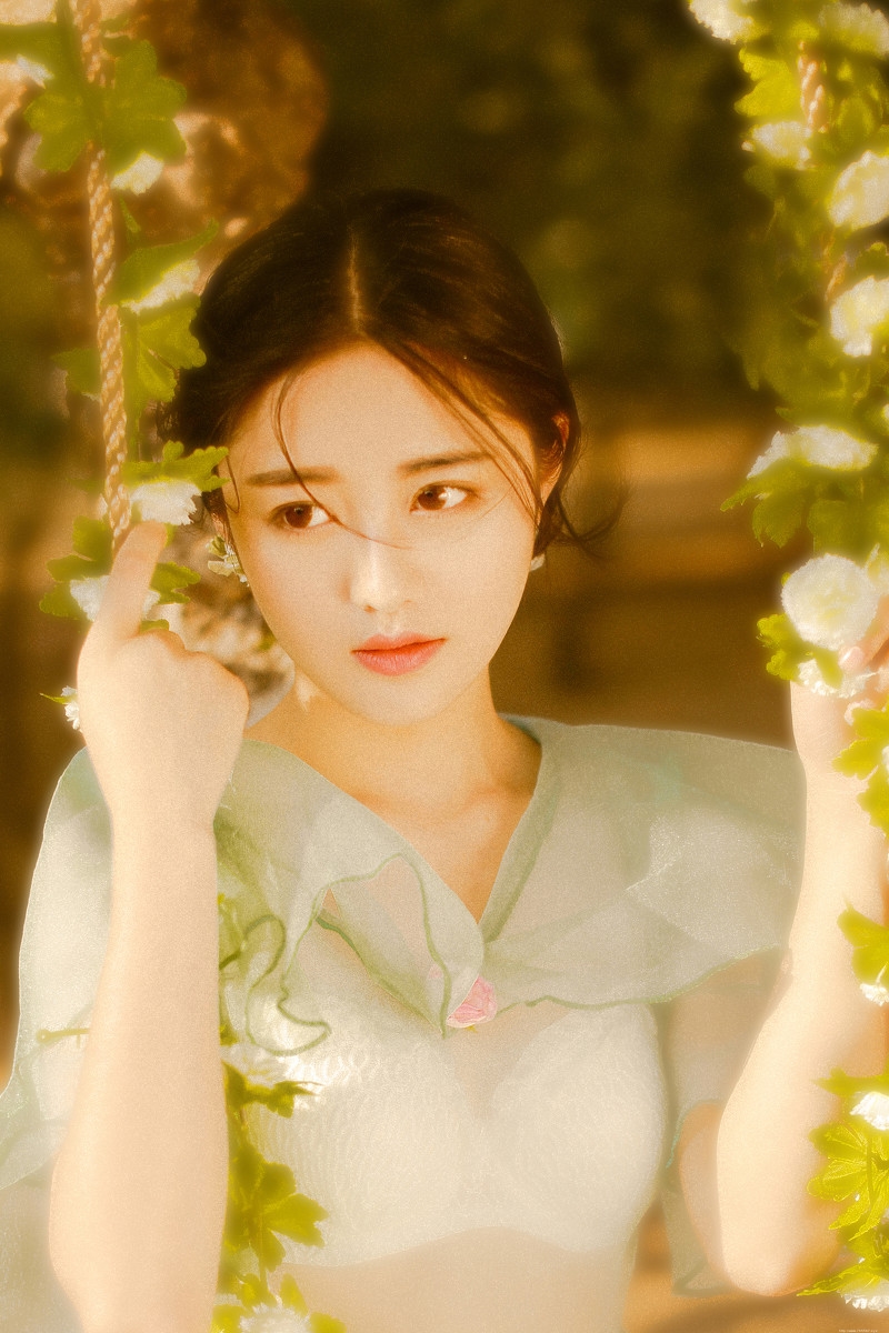 似画中人的精致五官美女夕阳唯美写真