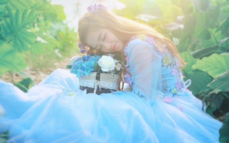 森林里的蓝精灵清新靓丽唯美可人