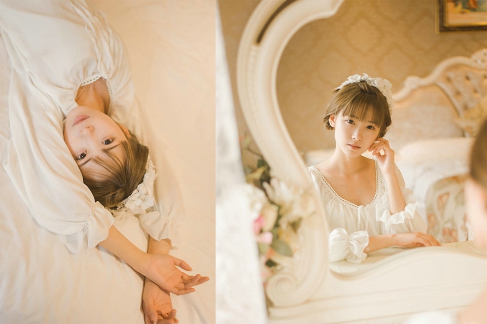 可爱妹子私房蕾丝柔美安静写真