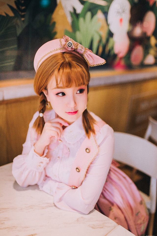 甜美粉嫩洛丽塔少女可爱萌萌