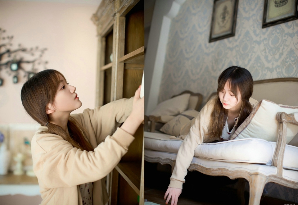 可爱元气少女浓眉大眼娇美可人