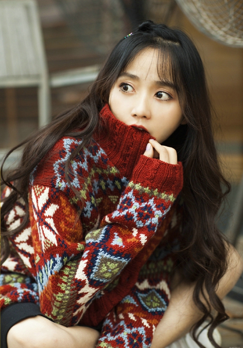 可爱韩系妹子随意表情清纯可人