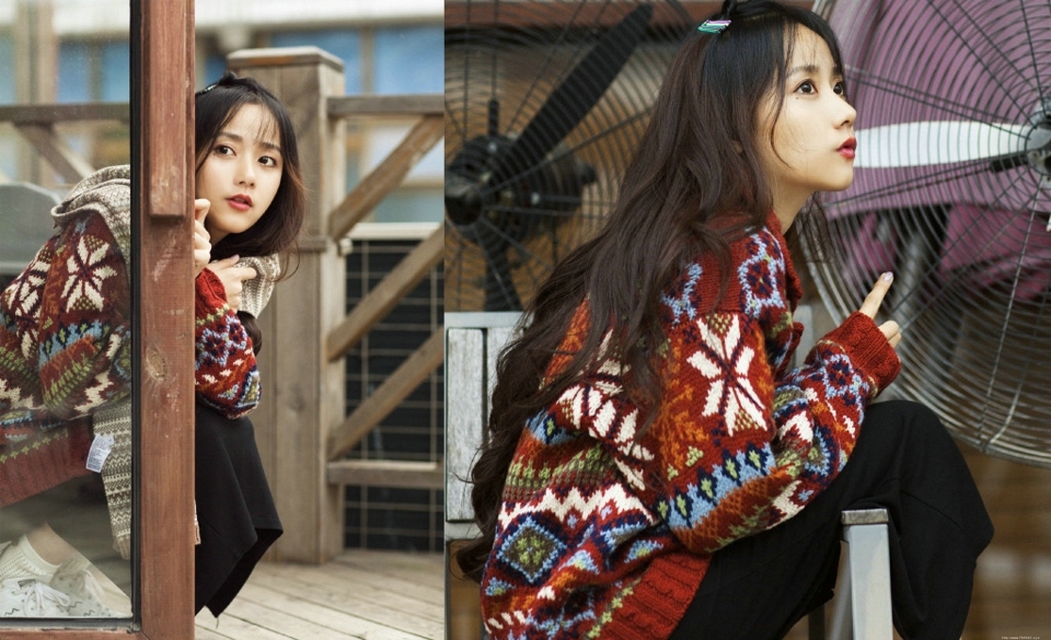 可爱韩系妹子随意表情清纯可人