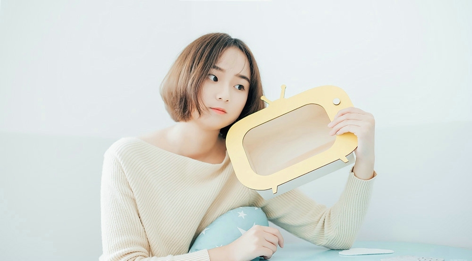 可爱圆脸波波头少女青春无敌