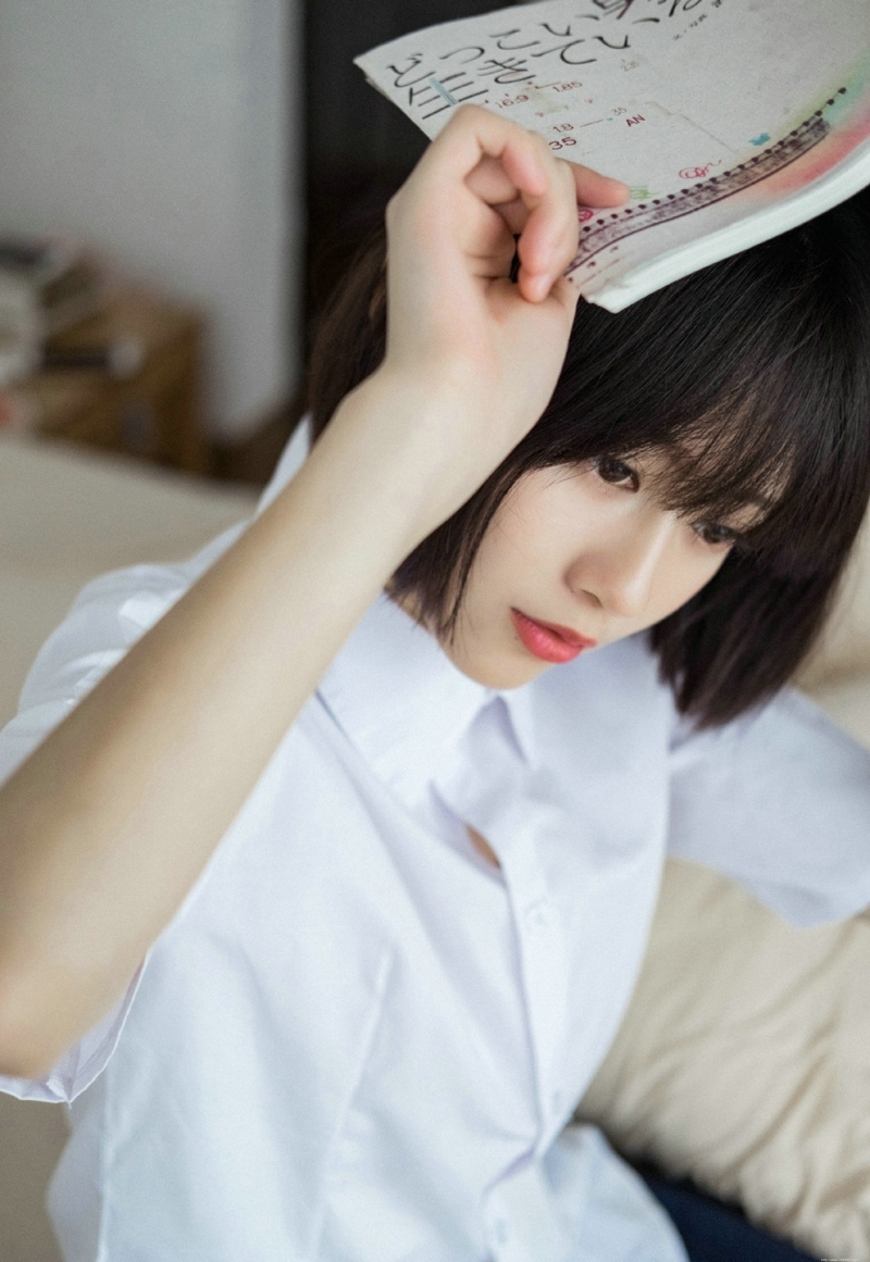 日系可爱妹子私房制服悠闲慵懒