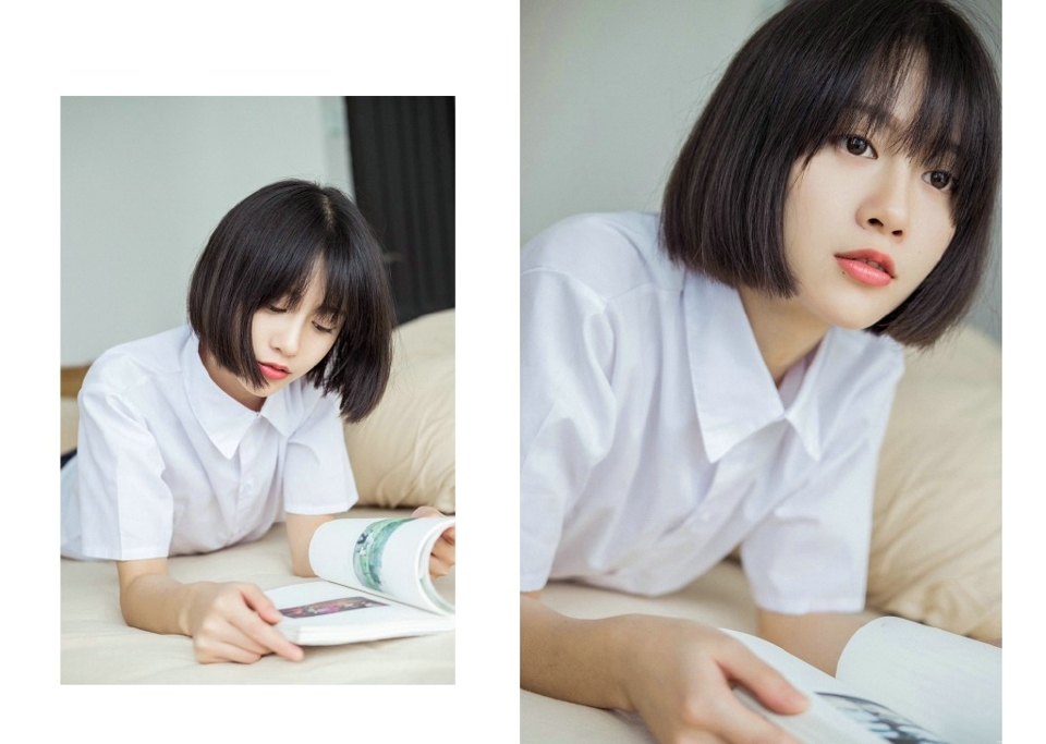 日系可爱妹子私房制服悠闲慵懒