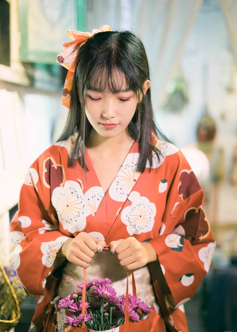 日系和服少女艳丽娇美温婉怡人