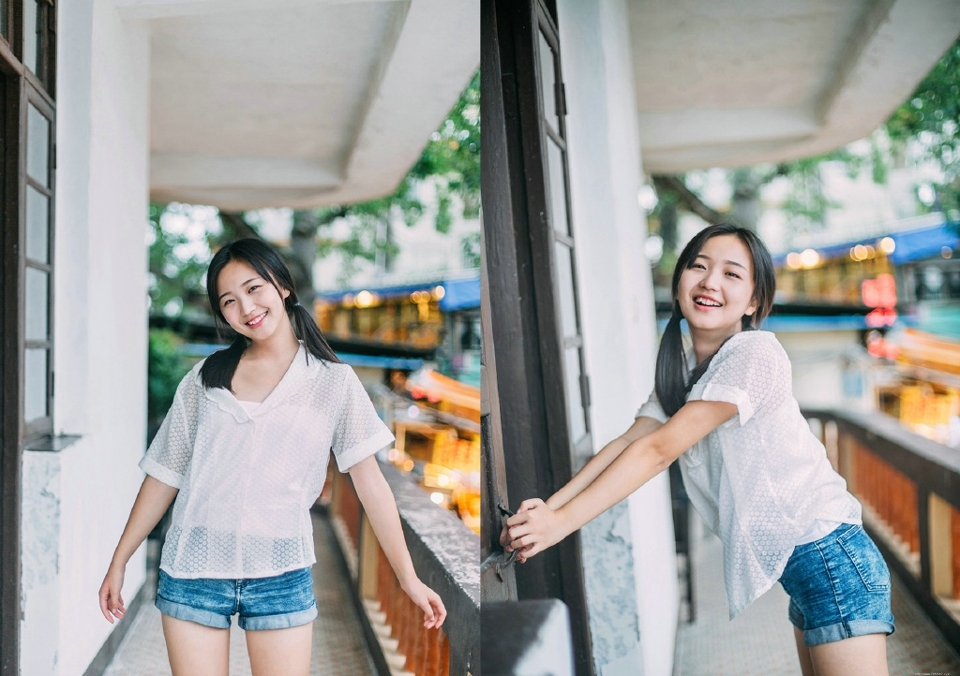 清纯俏皮双马尾妹子可爱娇嫩活力十足