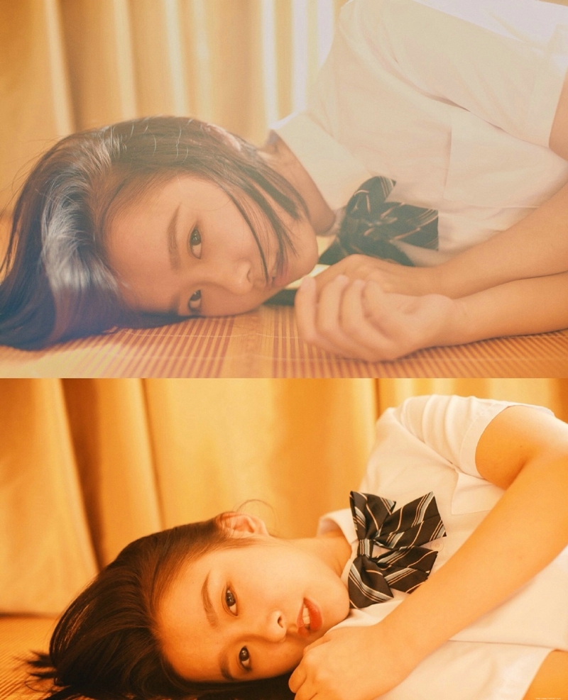 校服波波头妹子舒适私房慵懒时光