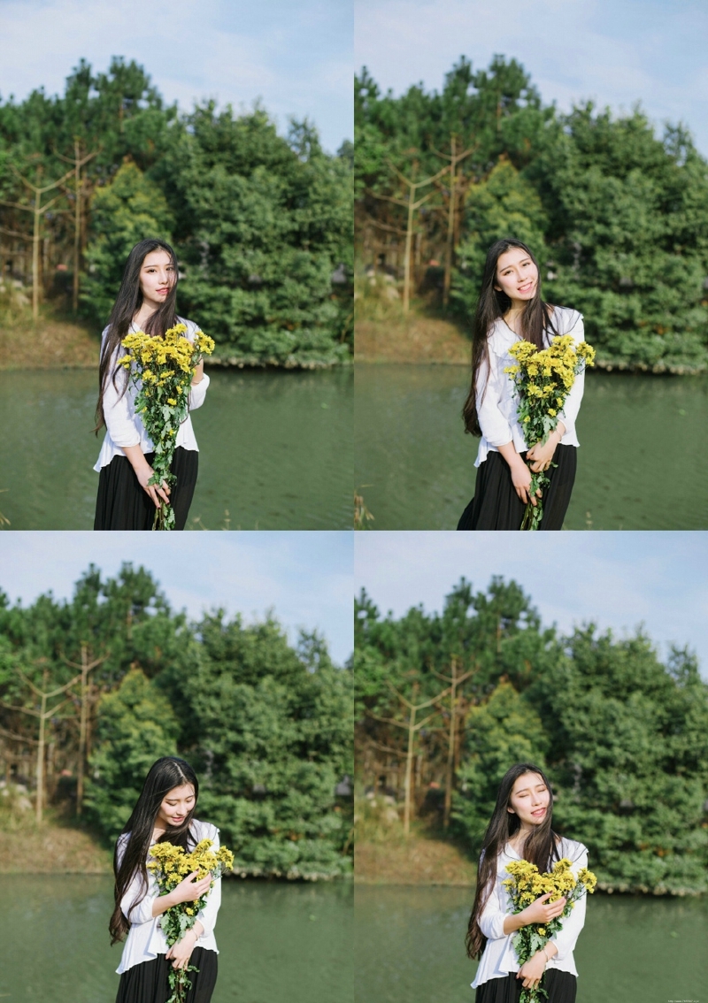 长发女神花朵般娇艳美丽动人