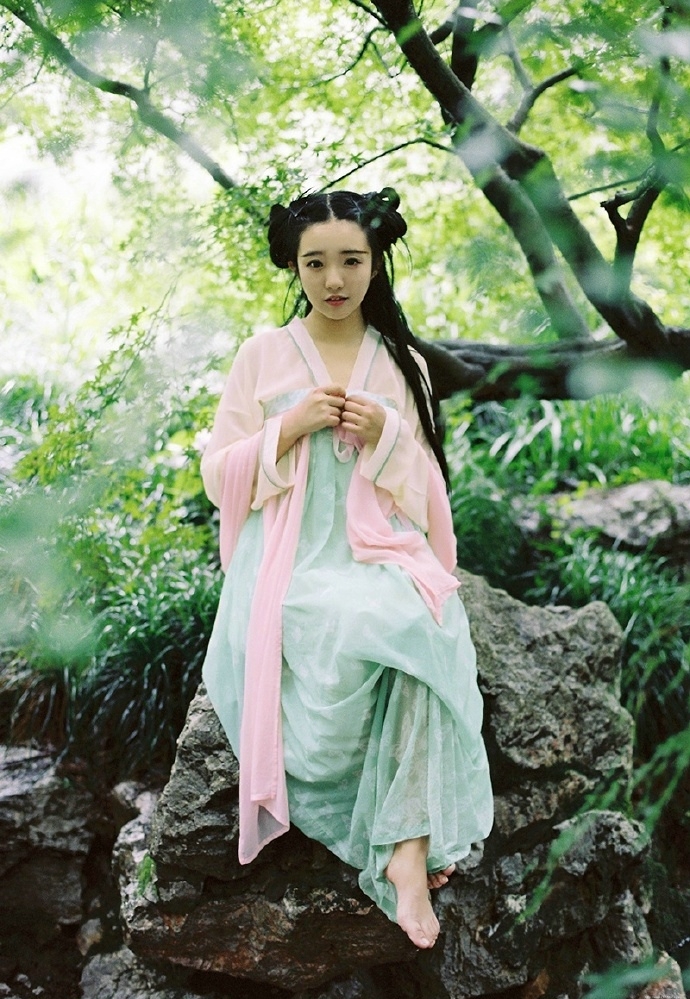 唯美清新古装少女森系甜美迷人诱惑