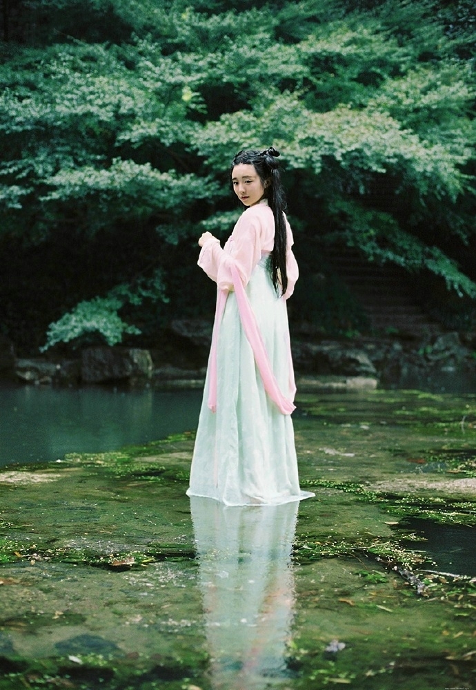 唯美清新古装少女森系甜美迷人诱惑