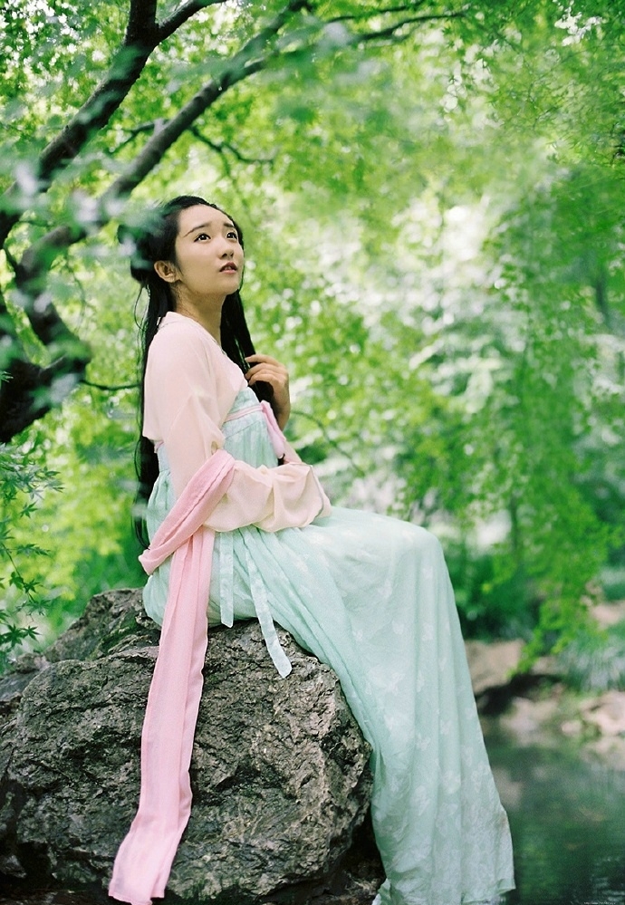 唯美清新古装少女森系甜美迷人诱惑