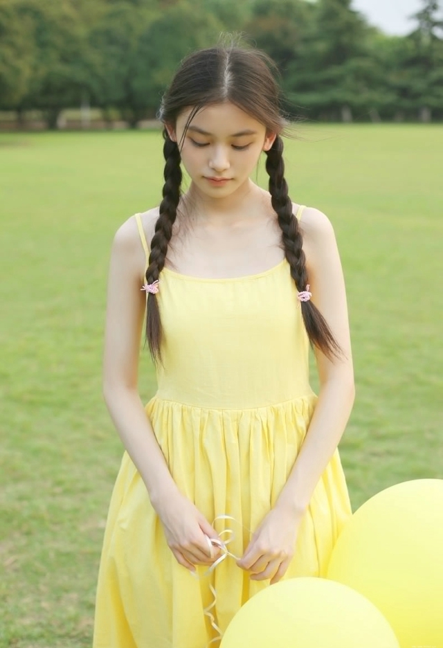 清纯天然迷人美女清新可爱甜美动人户外写真