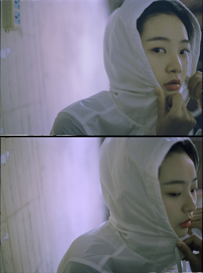 率性美女丸子头高颜值随性范写真