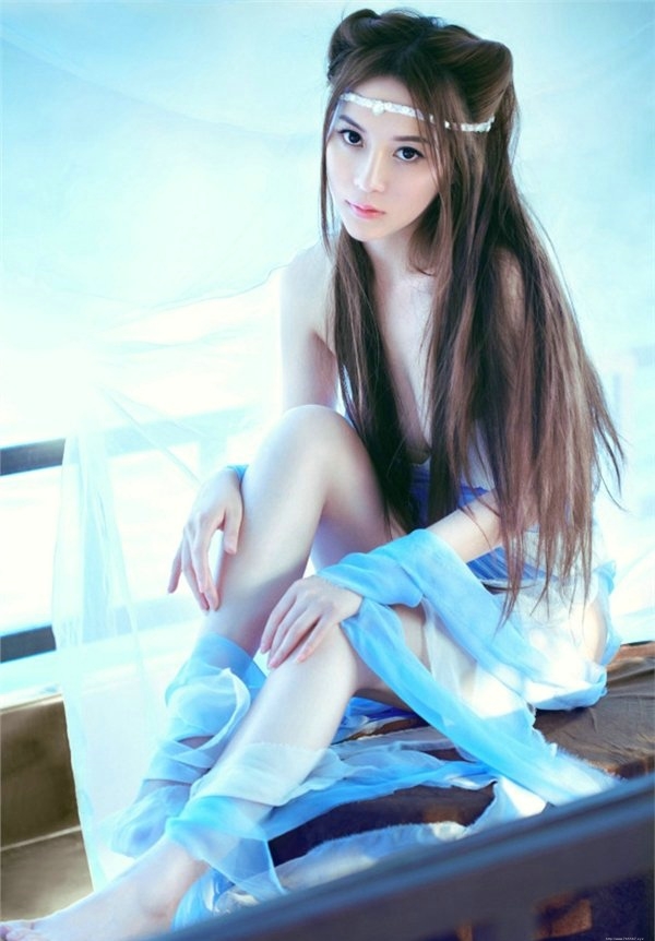 古装女神江伊涵透视薄纱妆倾国倾城唯美动人