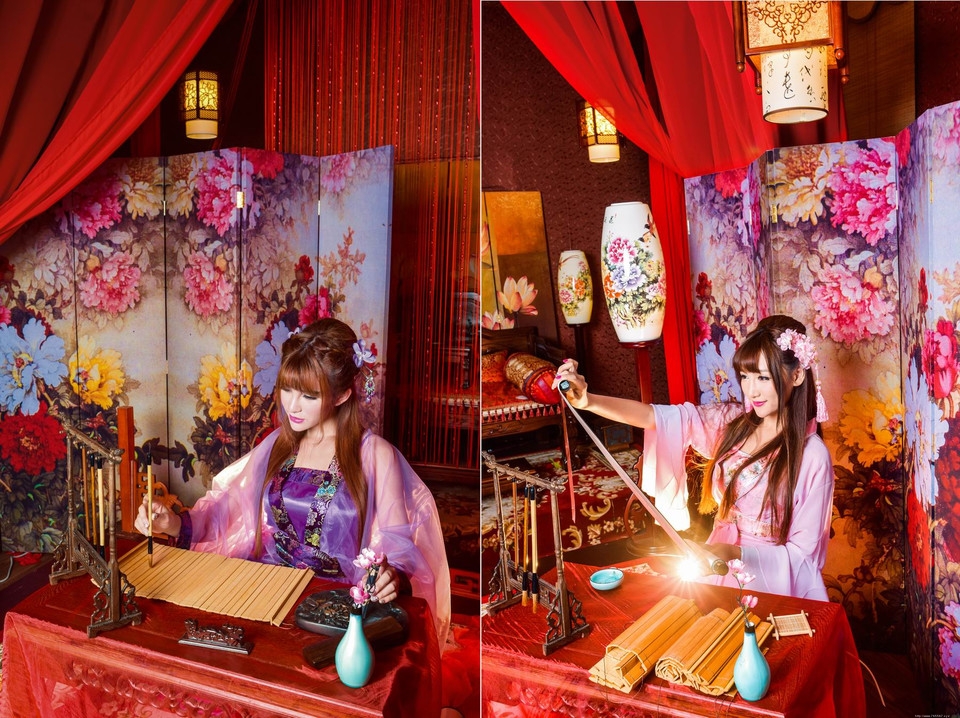 古装美女美胸长腿诱惑风情妖娆写真