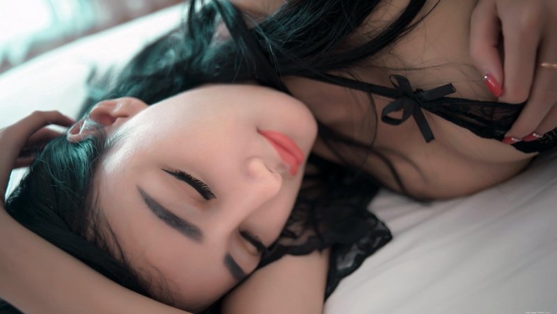 蕾丝吊带内衣美女婕西儿jessie火辣性感美图