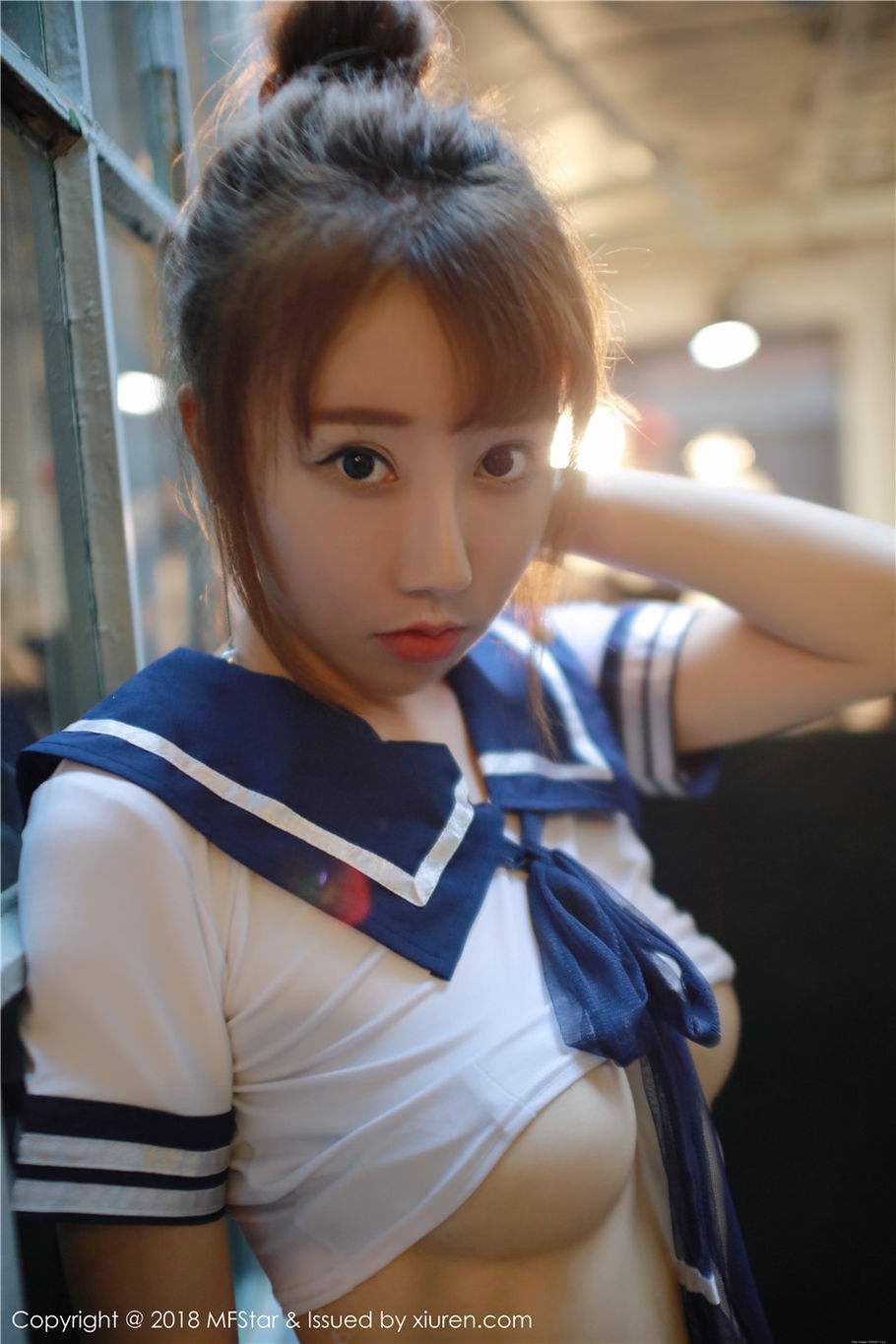 学生妹夏笑笑Summer校服养眼酥胸大胆写真