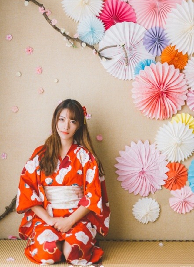 非主流美女日系和服美女软萌可爱图片