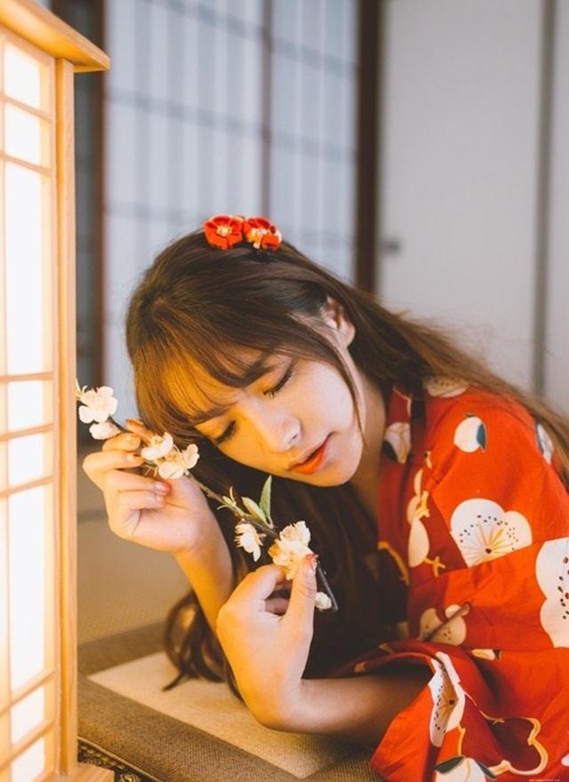 非主流美女日系和服美女软萌可爱图片